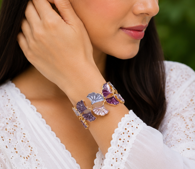 Lavender Petal Cuff