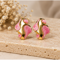 Blush Tide Statement Stud Earrings