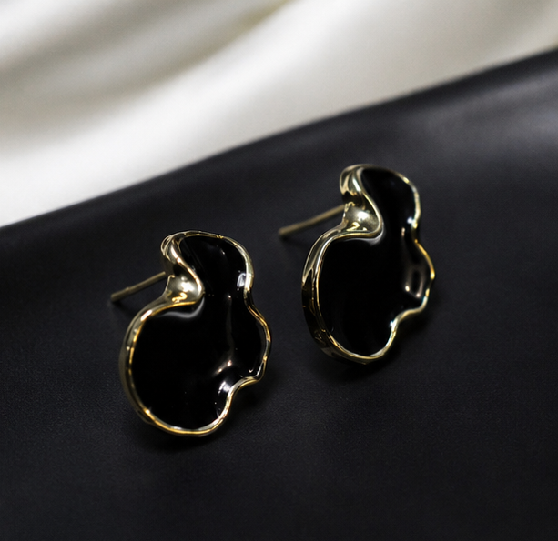 Midnight Muse Abstract Stud Earrings