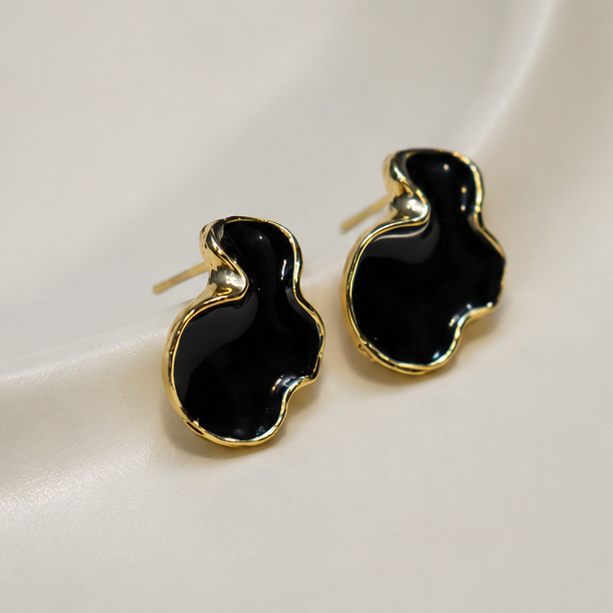 Midnight Muse Abstract Stud Earrings
