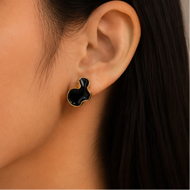 Midnight Muse Abstract Stud Earrings