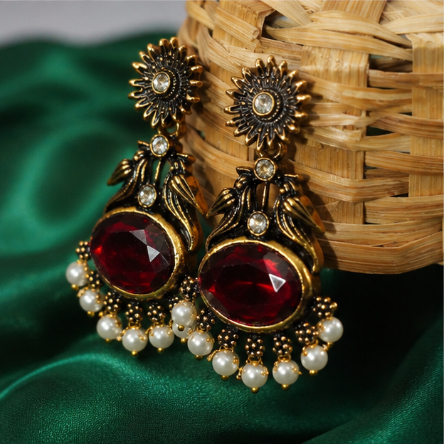 Manik Virasat Ratna Earrings