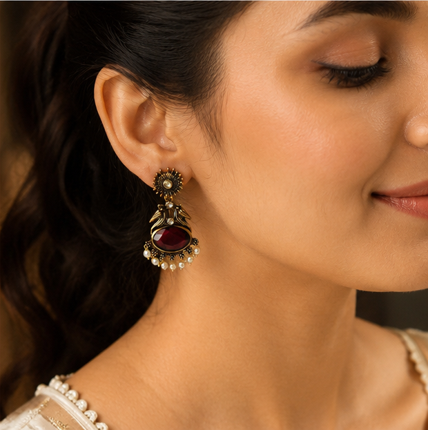 Manik Virasat Ratna Earrings