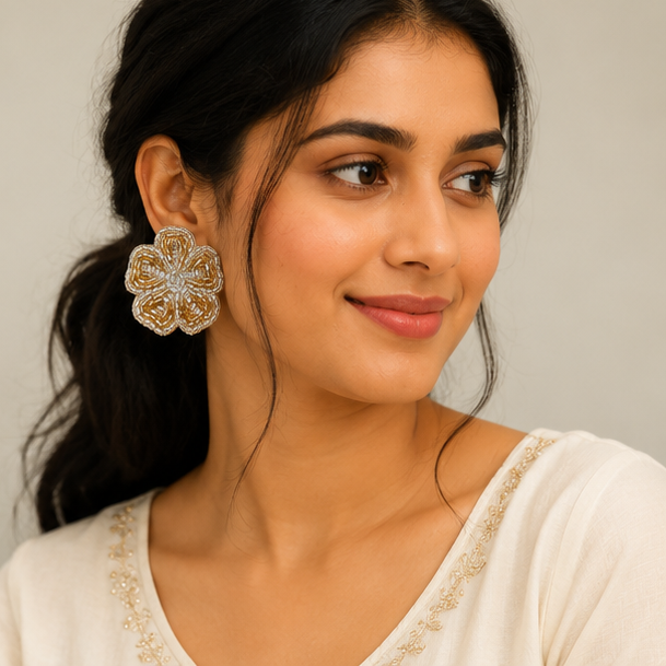 Sunehri Phool Kumari Studs