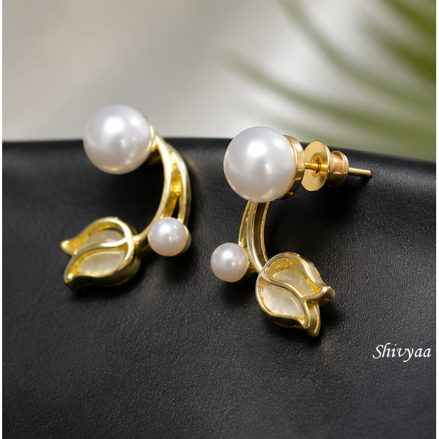 Soft Glow - Pearl Bloom Ear Jackets