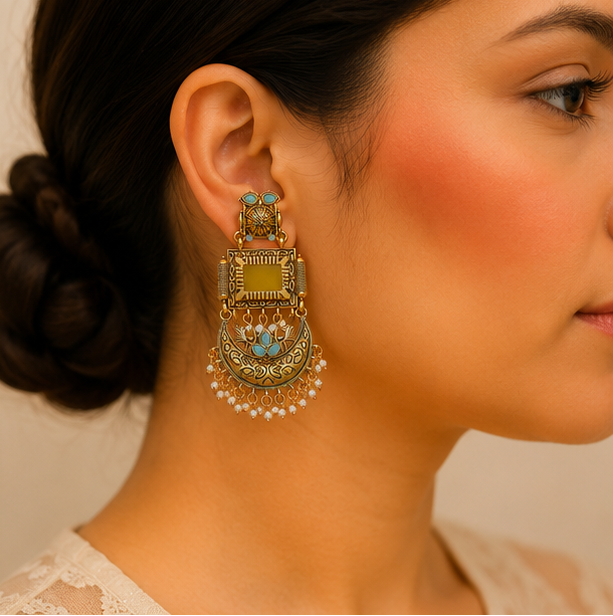 Kanak Mayuri Earrings