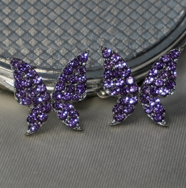 Purple Sparking Butterfly Misty Shine