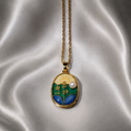 Verdant Pearl Pendant Necklace