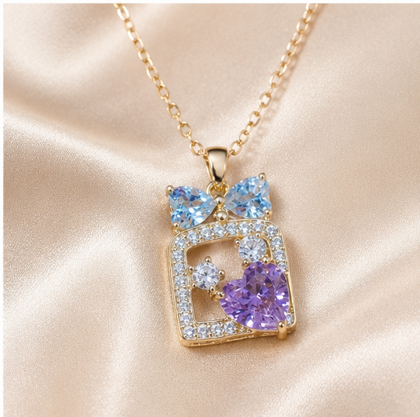 Amour Bow Pendant Set