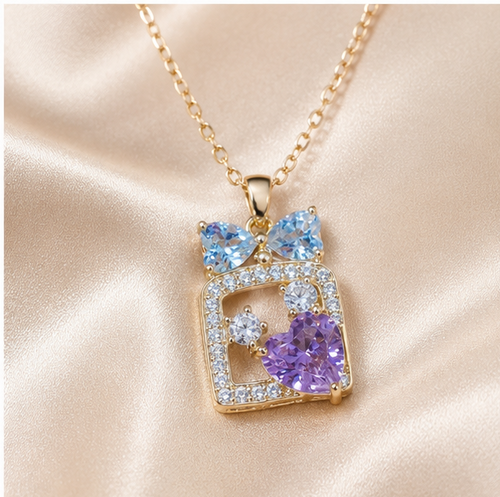 Amour Bow Pendant Set