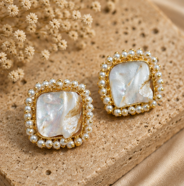 Ratna Moti Earrings - Shwet