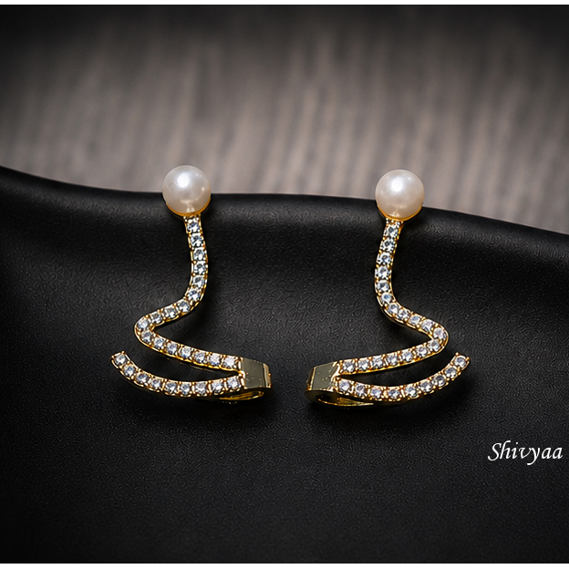 Glow Drop - Pearl Cascade Earrings