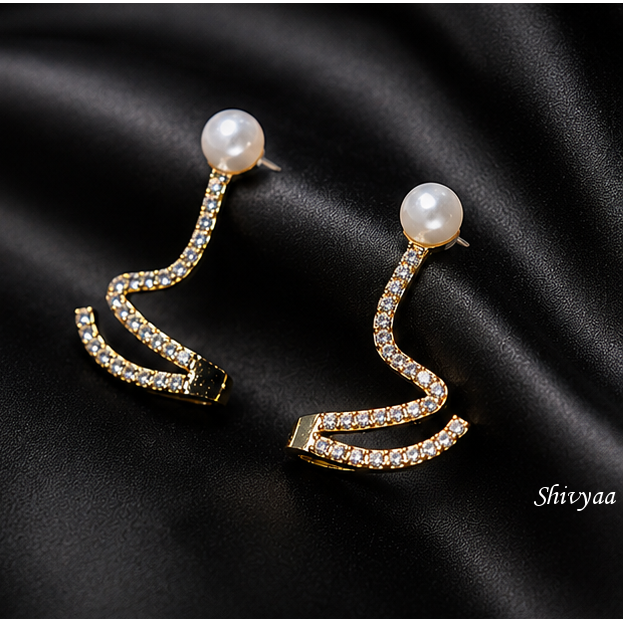 Glow Drop - Pearl Cascade Earrings
