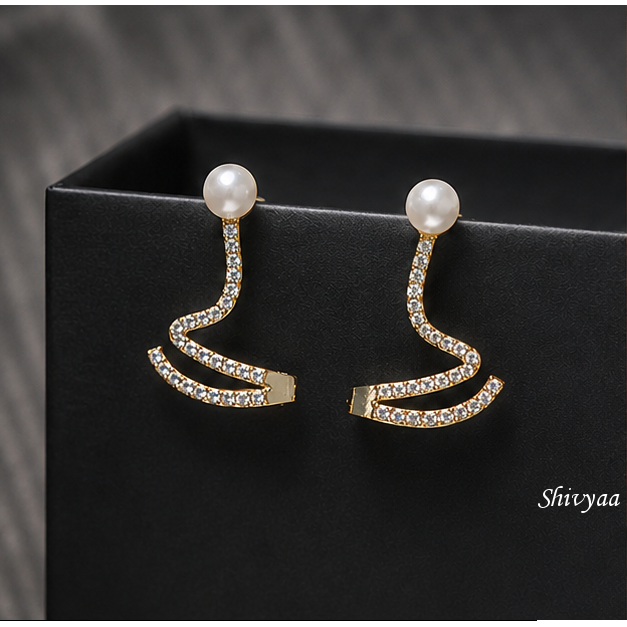 Glow Drop - Pearl Cascade Earrings