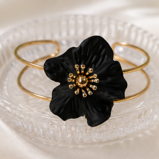 Midnight Bloom Cuff