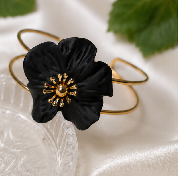 Midnight Bloom Cuff