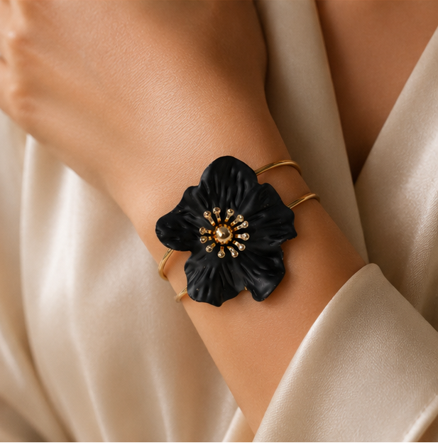Midnight Bloom Cuff