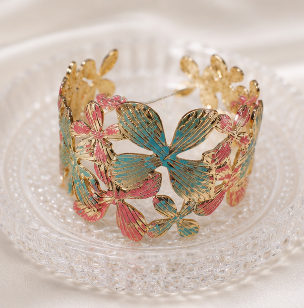 Butterfly Garden Cuff