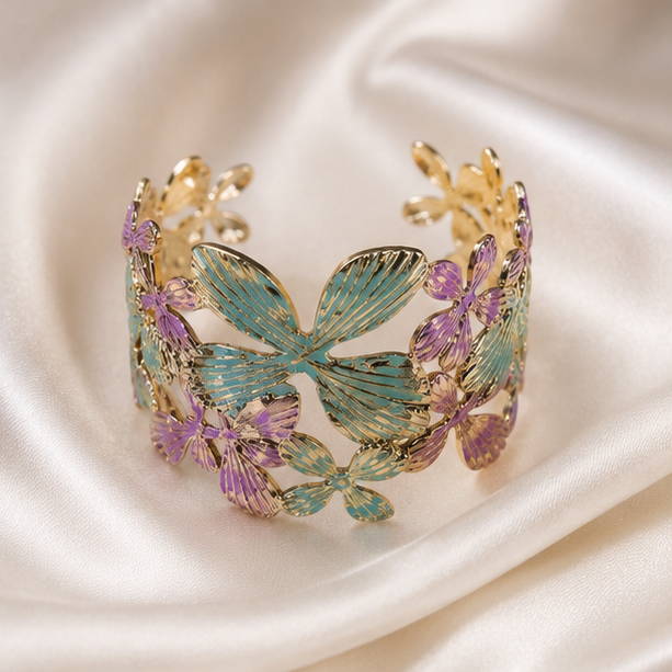 Lavender Wings Cuff