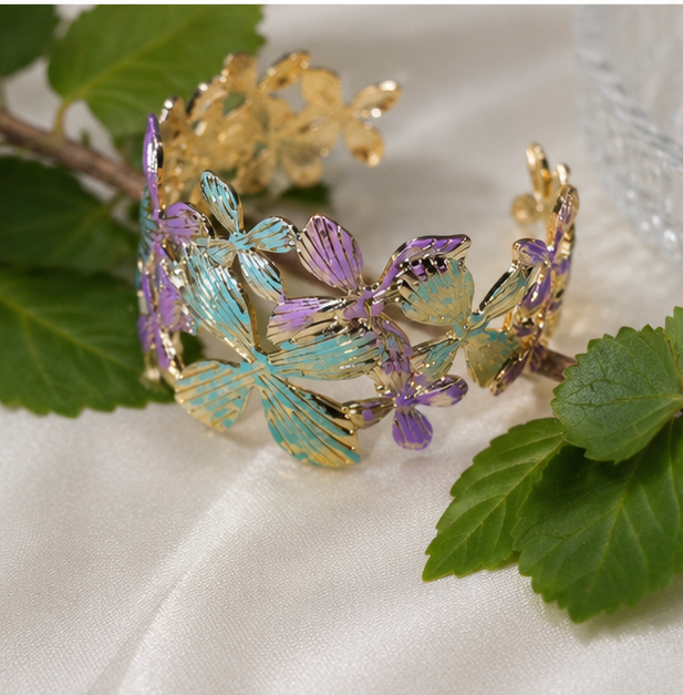 Lavender Wings Cuff