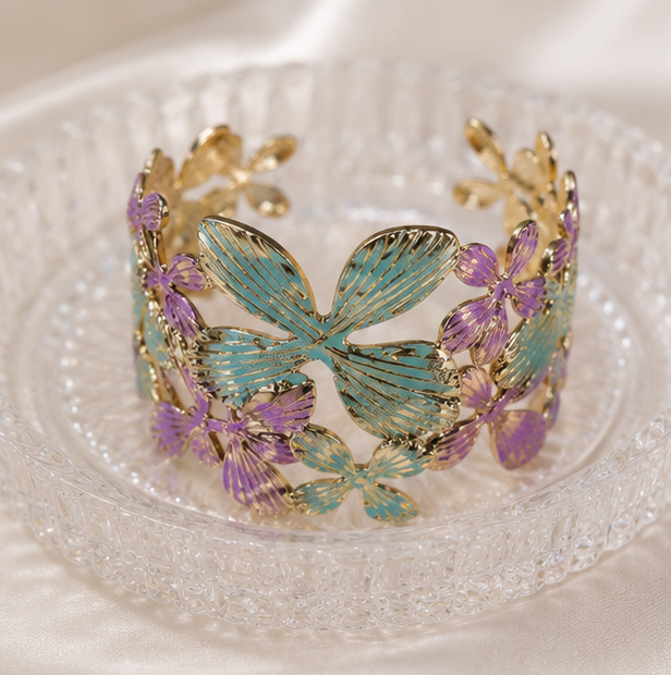 Lavender Wings Cuff
