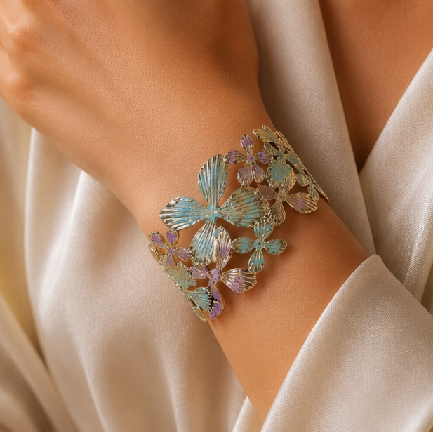 Lavender Wings Cuff