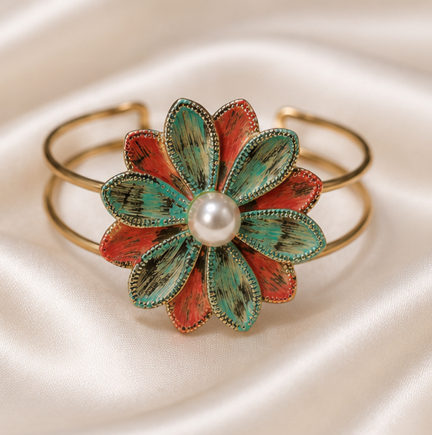 Pearl Blossom Cuff