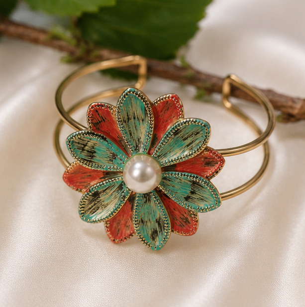 Pearl Blossom Cuff