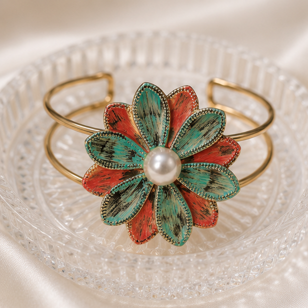 Pearl Blossom Cuff