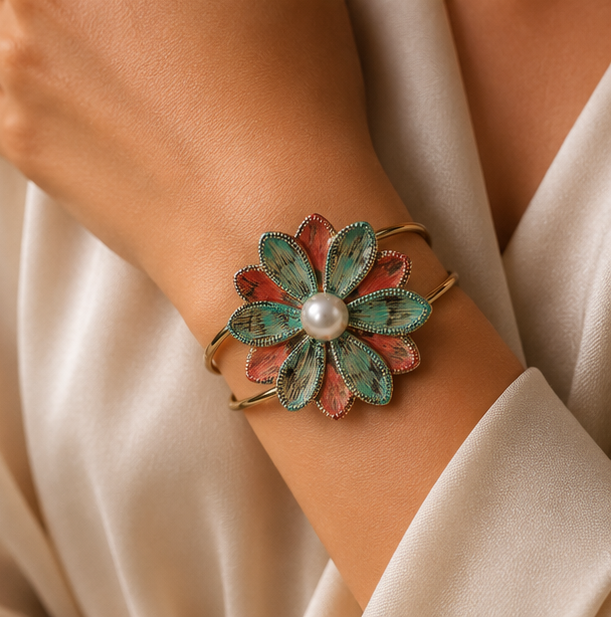 Pearl Blossom Cuff