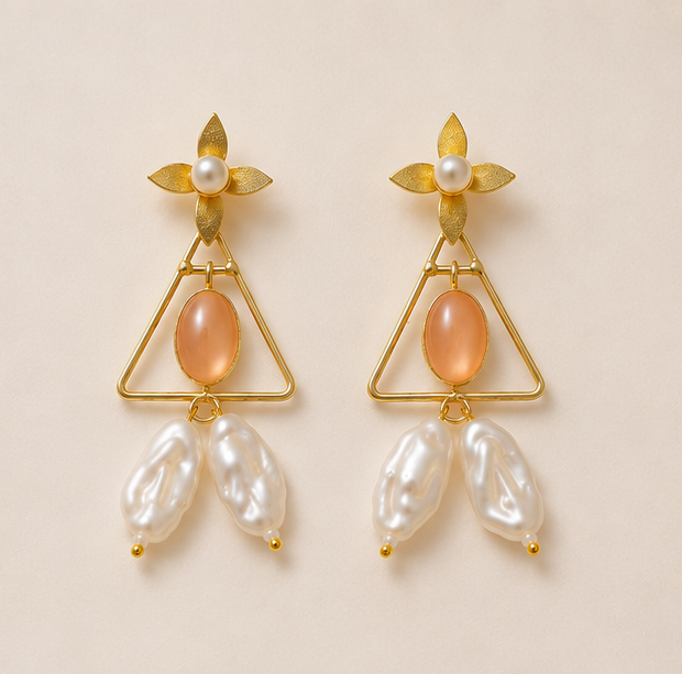 Chaand Phool Earrings - Gulnaar
