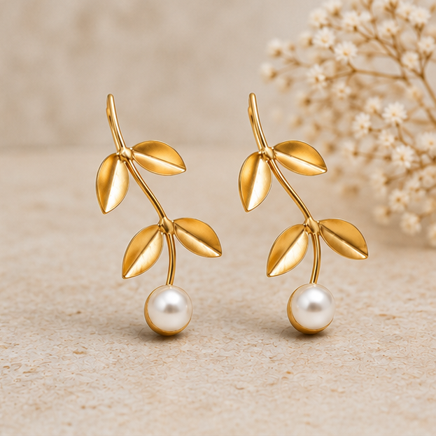 Moti Ki Bel Earrings
