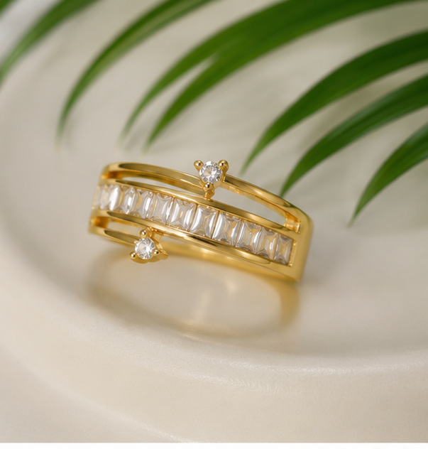 Noor-e-Baguette Ring