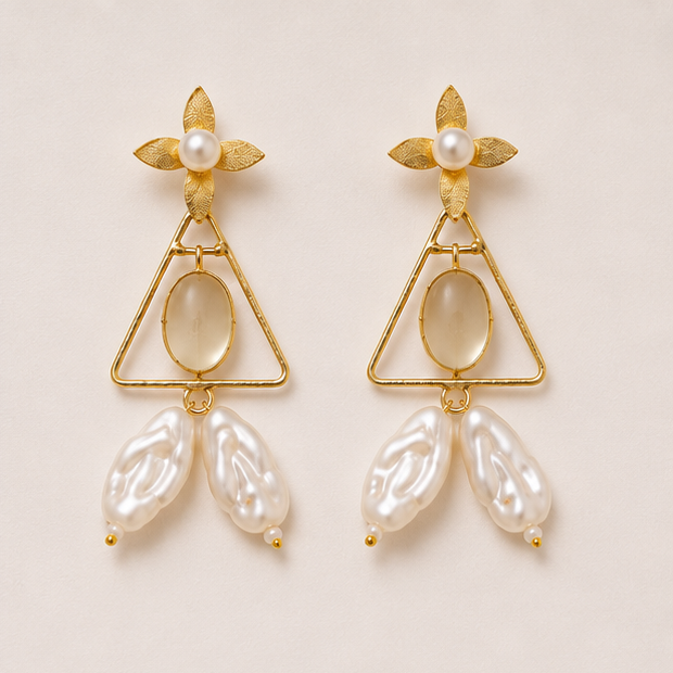 Chaand Phool Earrings - Chaandni