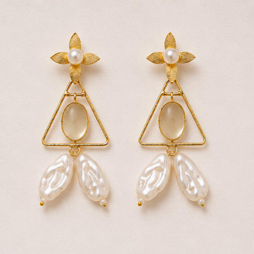 Chaand Phool Earrings - Chaandni