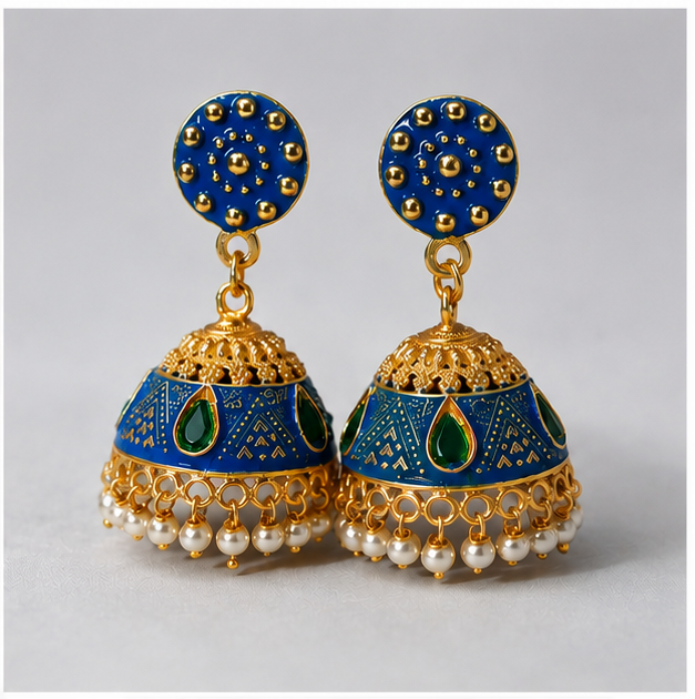 Neeli Noor Jhumkas