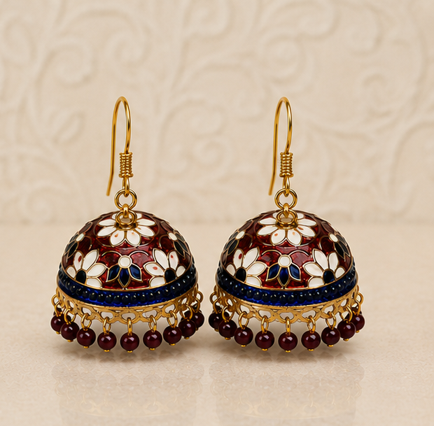 Ratna Phool Patti Jhumkas