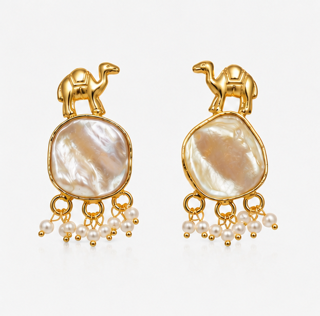 Maru Moti Earrings