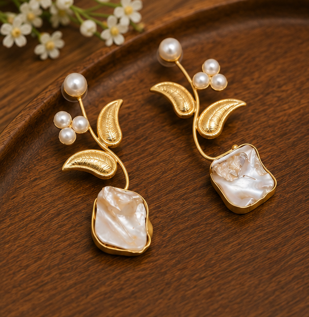 Sunehri Shaakh Earrings