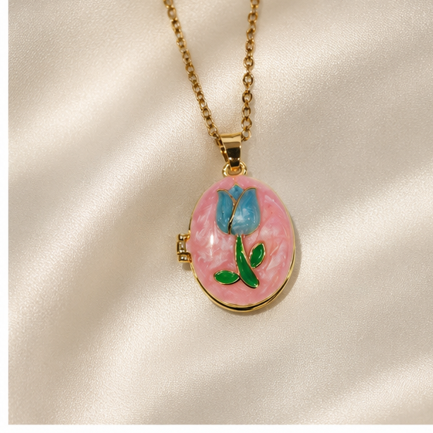 Blush Soleil Keepsake Locket Necklace