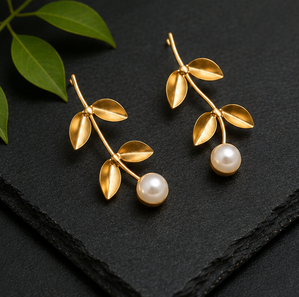 Moti Ki Bel Earrings