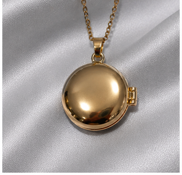 Azure Soleil Keepsake Locket Necklace
