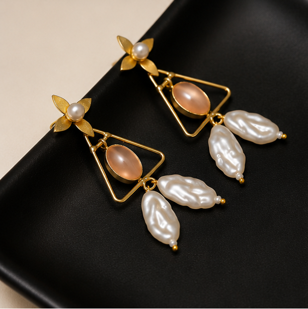Chaand Phool Earrings - Gulnaar