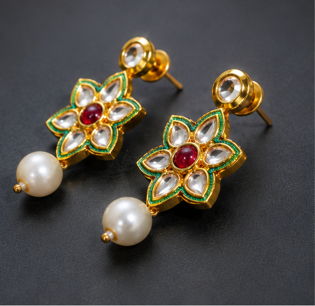 Panna Pushp Earrings
