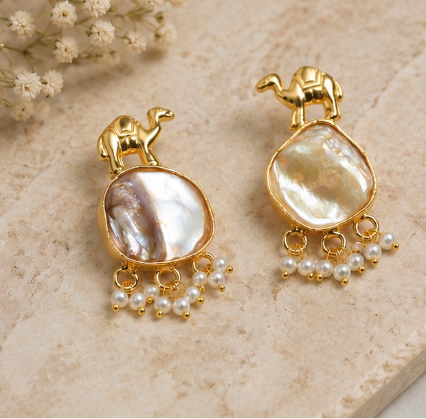 Maru Moti Earrings