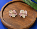 Blush Petal Bloom Stud Earrings