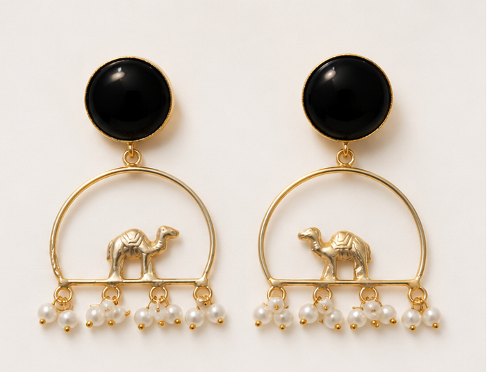 Registan Ki Raani Earrings -Black