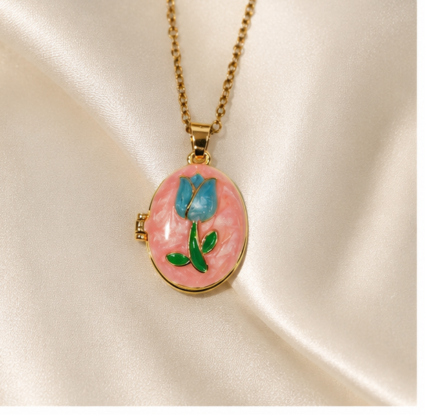 Blush Soleil Keepsake Locket Necklace