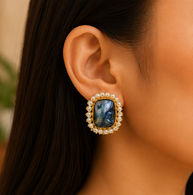 Ratna Moti Earrings - Neelima