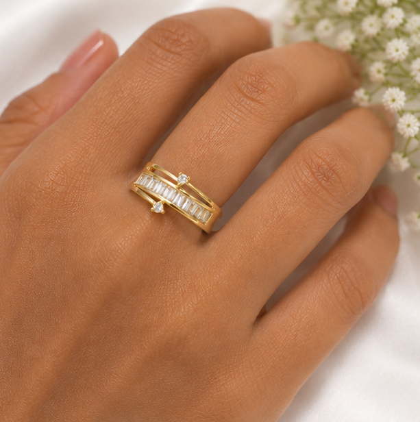 Noor-e-Baguette Ring